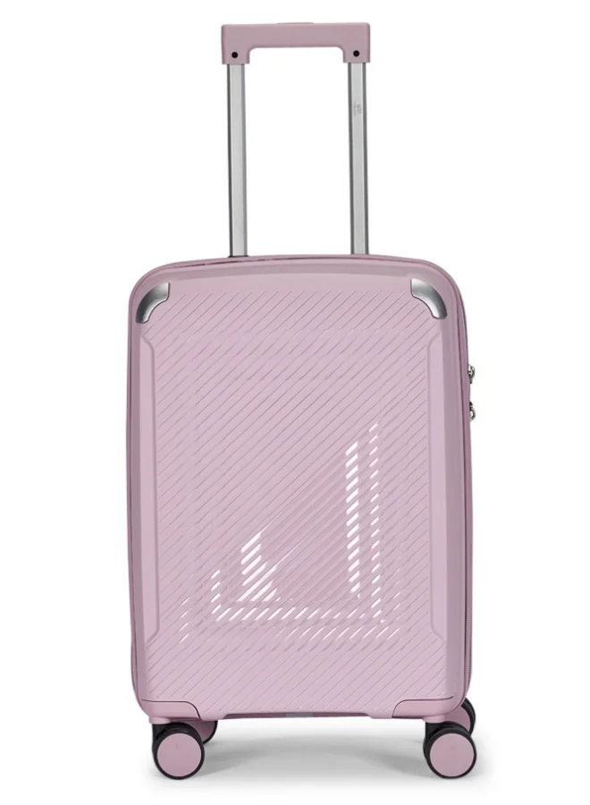 ليمرا طقم شنط سفر مكون من 3 حقائب أمتعة بعجلات و بتصميم صلب وقوي مصنوع  من مادة البولي بوربلين لون بنفسجي